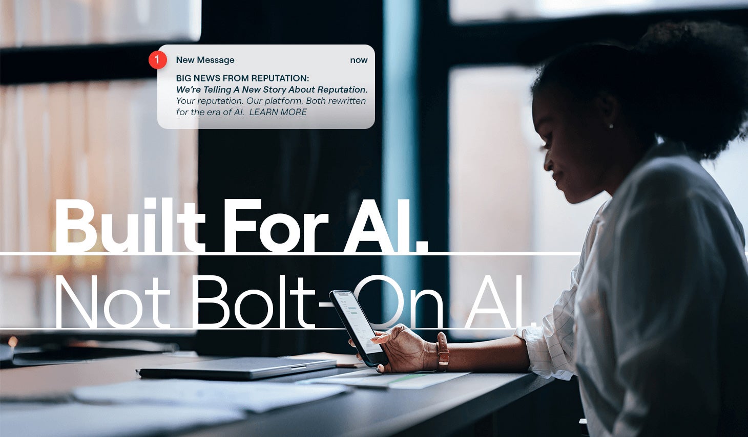 Built for AI. Not bolt-on AI.