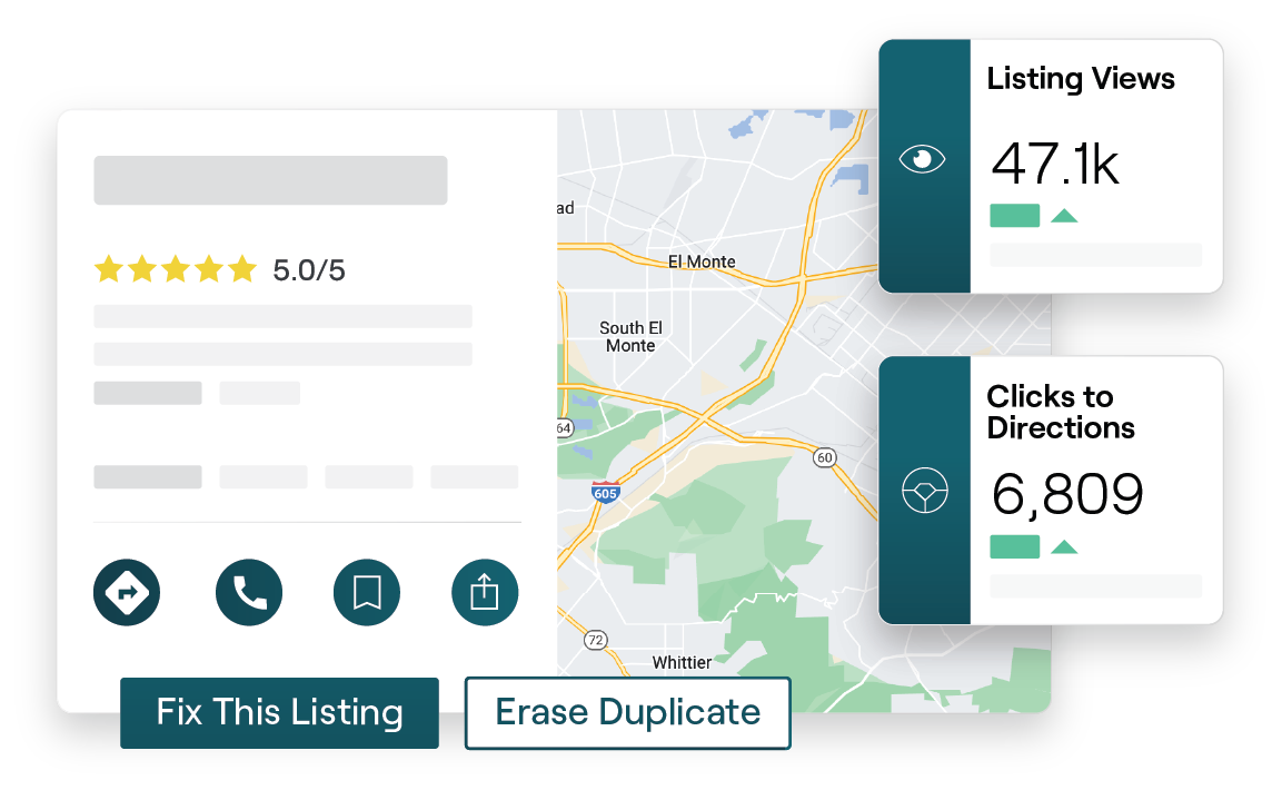 Example of platform business listings snippets