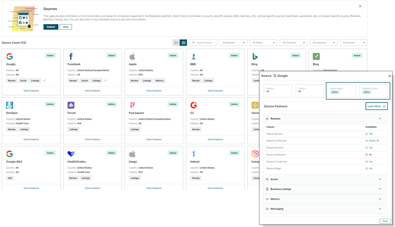 Example of Sources Enhancements
