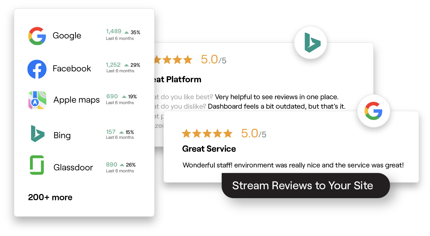 Platform survey reporting example